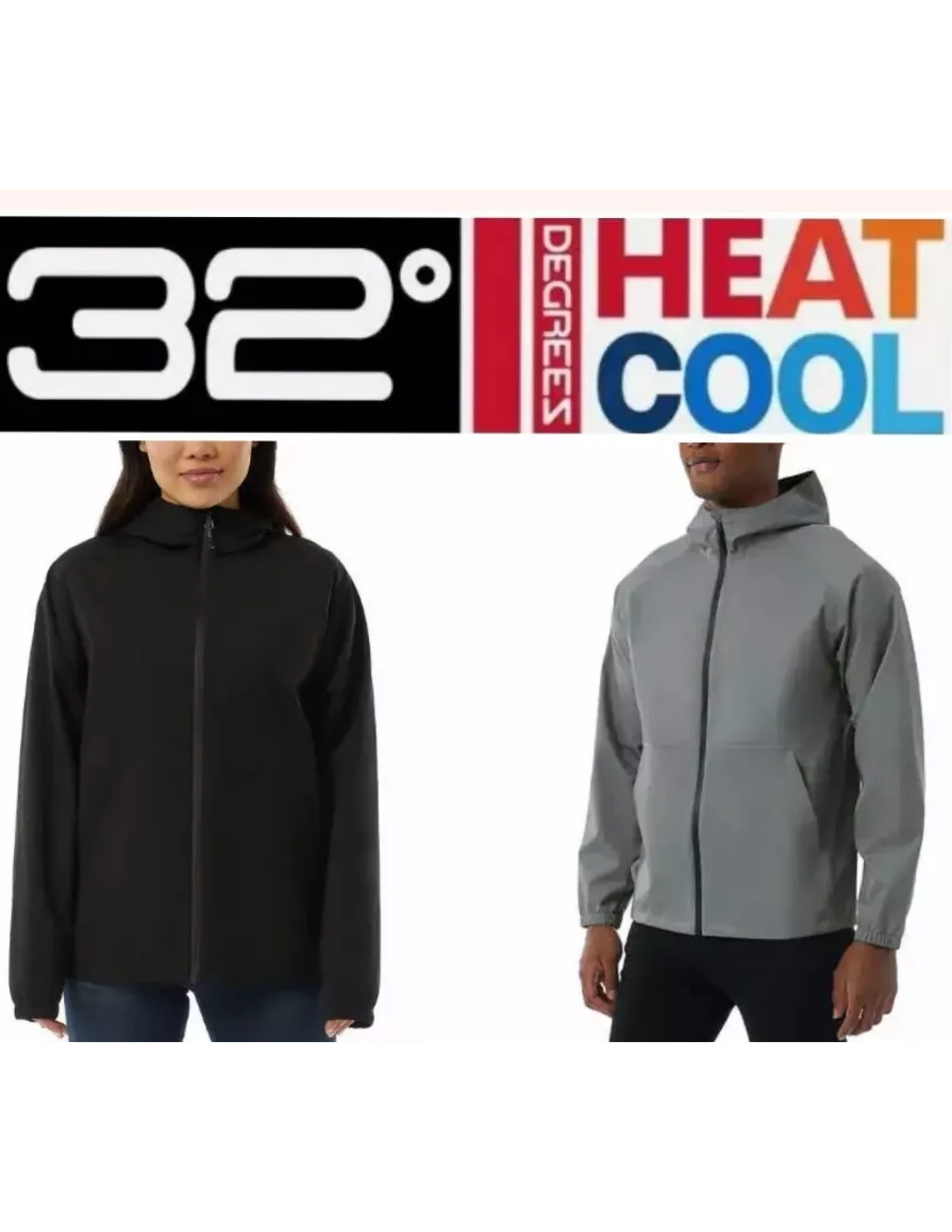 Degrees Cool Unisex Waterproof Breathable Rain Jacket
