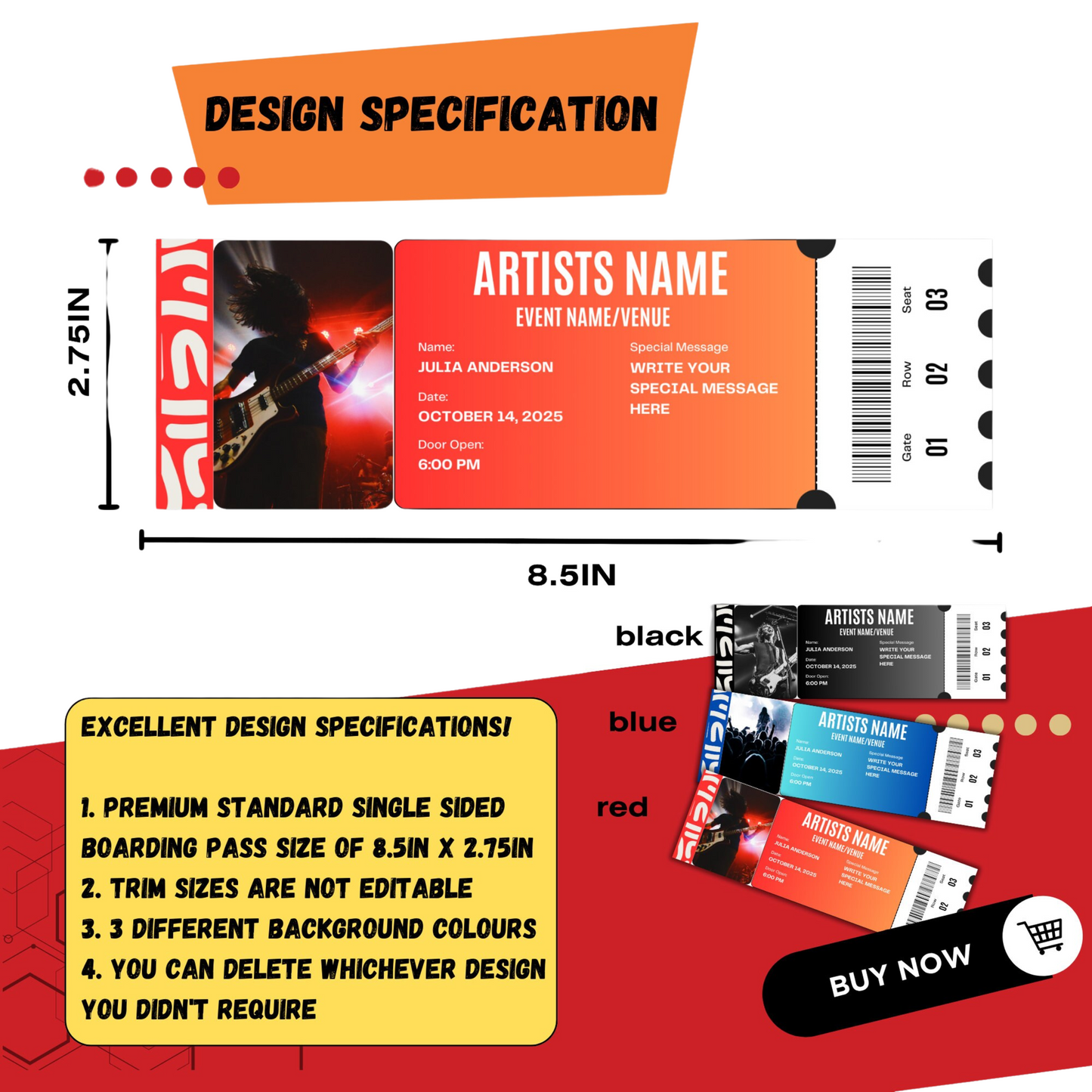 Standard Event Tickets