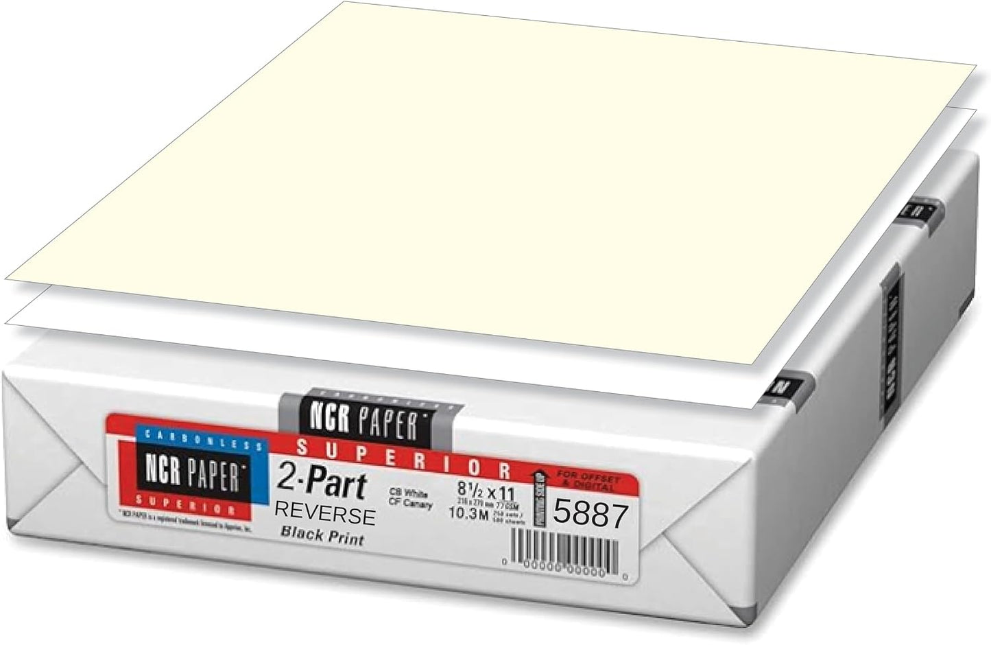 2-Part Reverse NCR Paper (500 Sheets)