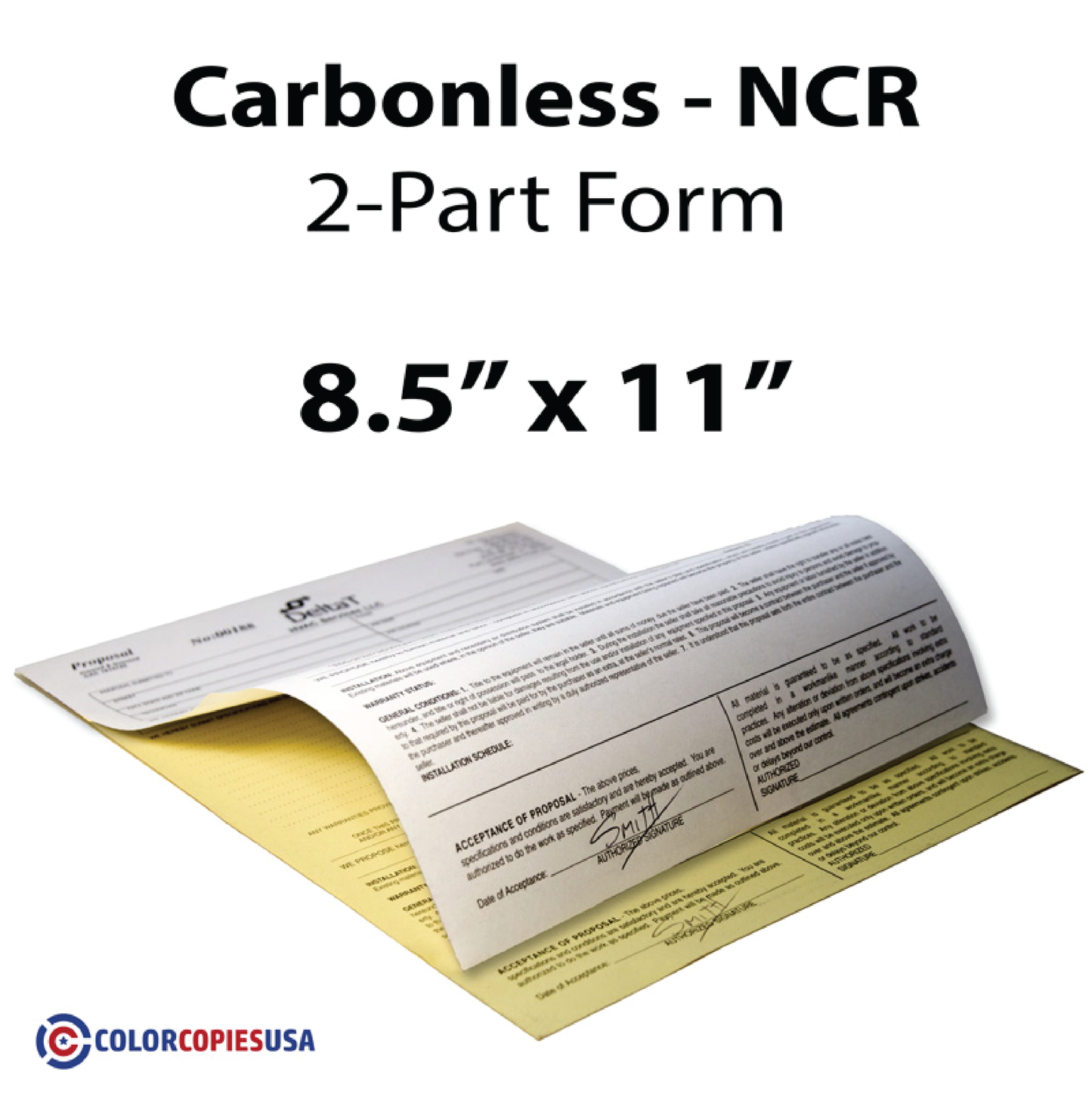2-Part Reverse NCR Paper (500 Sheets)