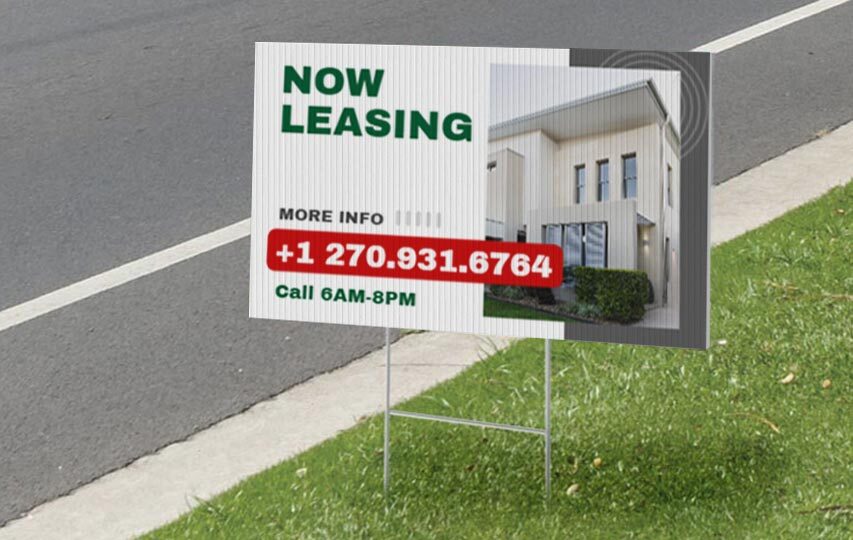 Yard Sign and H-Stake