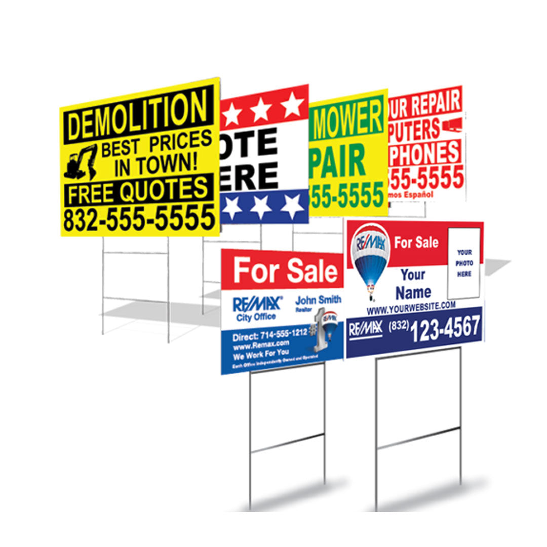 Yard Sign and H-Stake